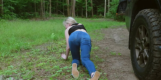 four wheel ass driving with submissive pawg rebel rhyder extreme anal riding while overlanding with hard anal and ass to mouth