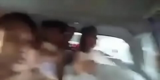 desi having fun in car