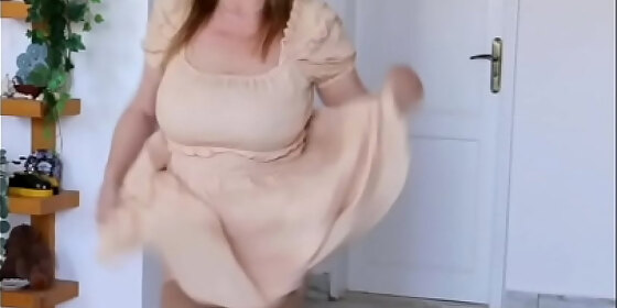 naughty cowgirl mariaold teasing by huge natural tits