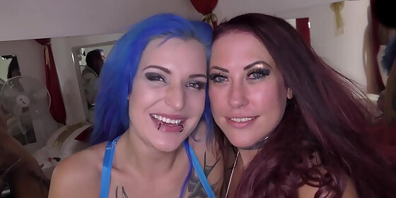 gangbang fuck party with gorgeous alexxavice and tyla moore