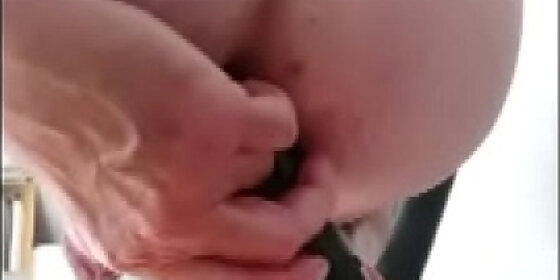 hand dildo fucking