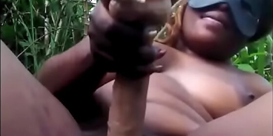 dildoing in the jungle