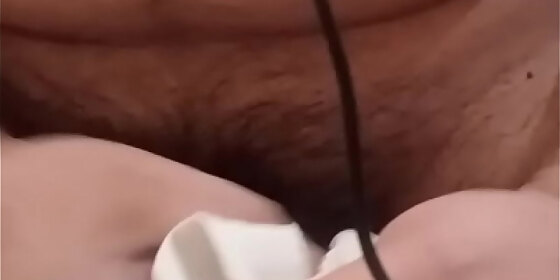 the pussy was ahead but the work was done by hand