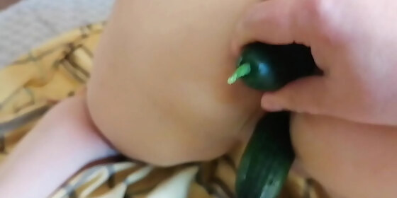 mature cucumber in ass