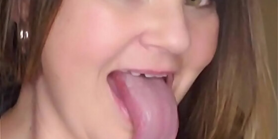 mandie maytag s drooling long tongue with light gagging