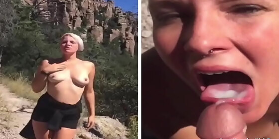 sweaty outdoor blowjob in the park