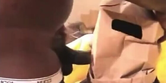 bag slut sucks cock