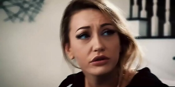 blonde teen has to suck a big cock to get out of trouble
