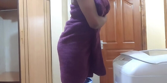 indian stepmom hidden camera after shower gets horny 1
