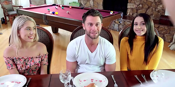 big cock fucked two naughty babes avi love and wet paisley bennett