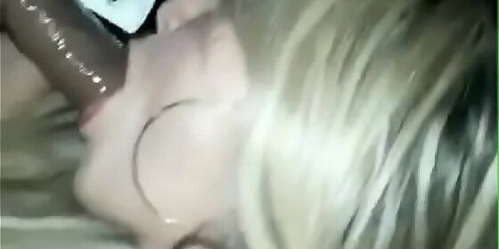 catch the tattooed blonde giving and sucking