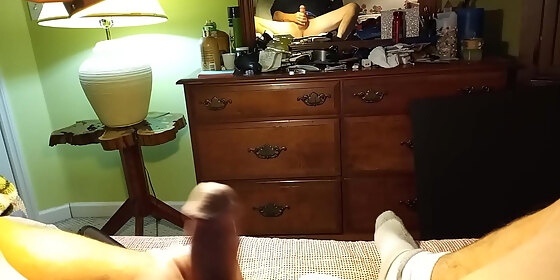 in bed with a mirror