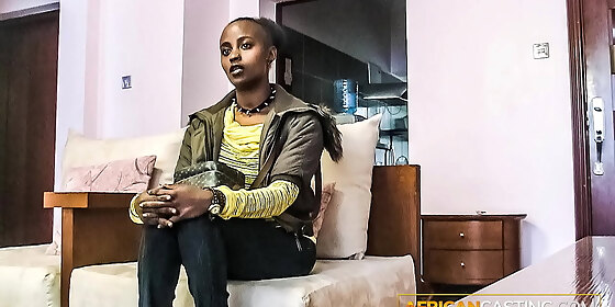 pov african girl challenge in homemade interracial casting