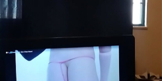 masterbating to nice butt