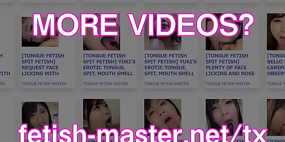 japanese asian tongue spit face nose licking sucking kissing handjob fetish more at fetish master net