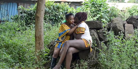 real tribal african girlfriends public making out for voyeur enjoyment