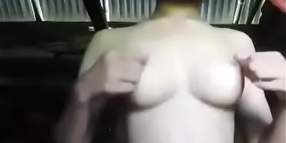 village girl plays with boobs and pussy