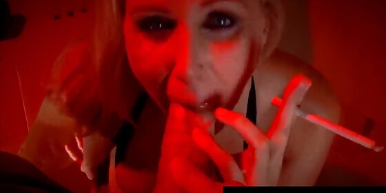 busty blonde milf julia ann smokes a big cock cigarette