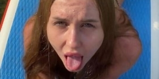 real meeting at the lake people saw us cum on our face