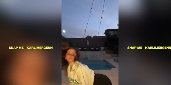 hot teen does tiktok dance karli mergenthaler