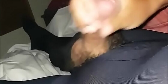 pantyhose handjob and blowjob
