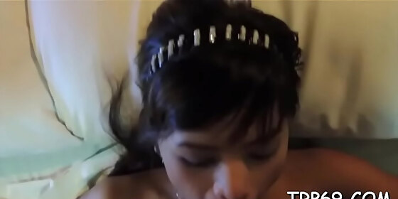 fresh brunette eastern chick enjoys hardcore