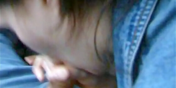 amateur blowjob in car on side of road