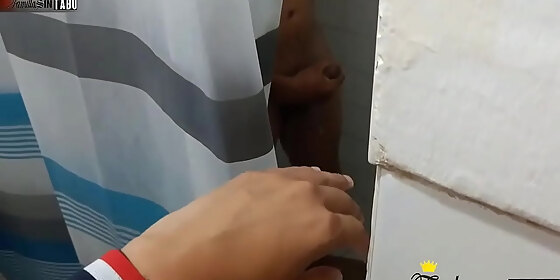 stepbrother caught in the bathroom masturbating stepsister fucks her stepbrother with her ass anal ful creampie sex teens