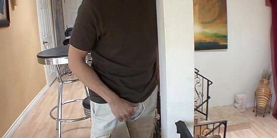 catching stepdaughter masturbating in the living room