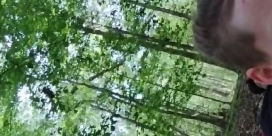 horny lesbian gets pussy sucked hard in woods