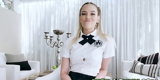 all dressed up in a sexy outfit pigtailed cutie kenna james couldnt be more excited to be junes teamskeet allstar