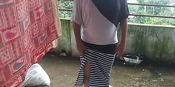 neighbor who was drying clothes seduced her sister in law and fucked her in the bedroom xxx nepali sex
