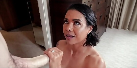 hot latina stepmom cheats on her husband by fucking with stepson