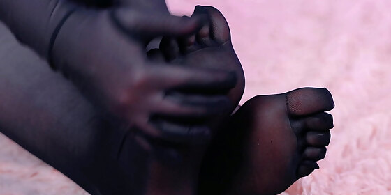 five fingers pantyhose nylon foot fetish arya grander