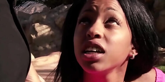 familyfuckup com ebony step daughter calms her hunger with s sausage