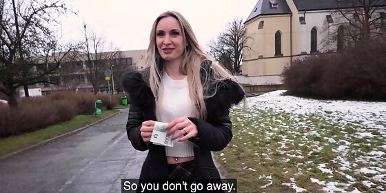 public agent married blonde babe has sex with a stranger