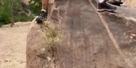 petite blonde rock pee