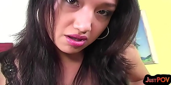 pov latina babe pussybanged in amateur closeup pov after bj