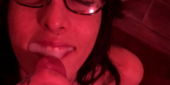 pussywillow milks out a big mouthful