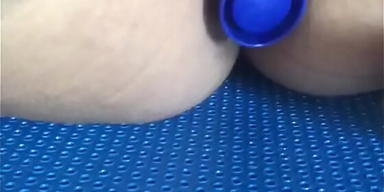 a ball in the vagina and a tube in the ass