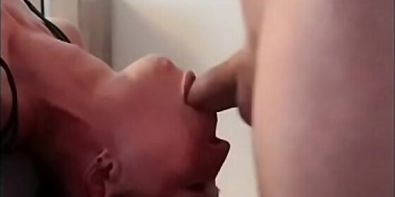 hot milf gets face covered with drooland cum