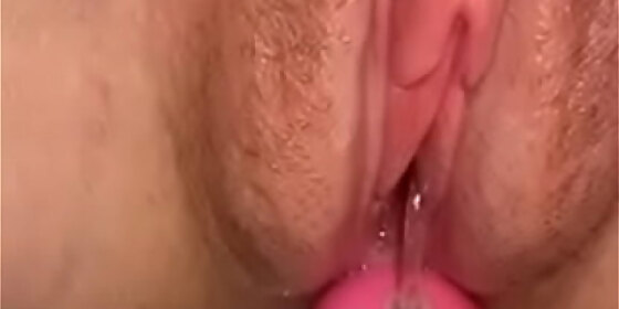 nasty teen playing with geisha balls close up pushing gushing birthing anf pissing