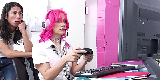 misssexbot win all your valontat games with this hot gamer sexbot jazmin luv while you fuck her hitting her juicy pussy