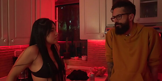 sweet latin girl have a conversation with the porn king in colombia