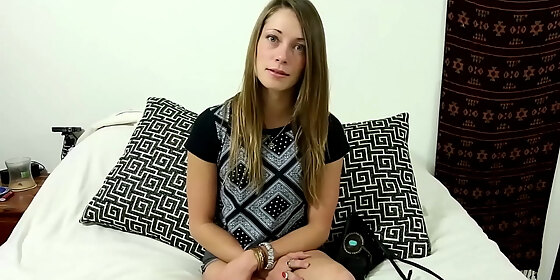 cute brunette wants that cash so she fucks at fake casting