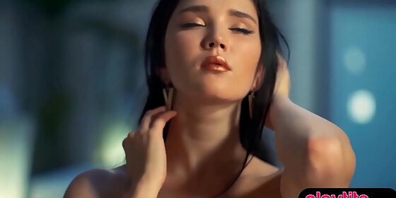 a perfect asian teenie chick versus a brunette us beauty