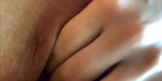 a young beauty jerks off her pussy sweetly cums close up