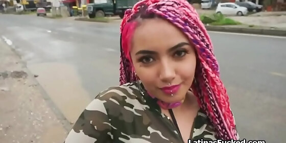 unique latina fucked on her first casting