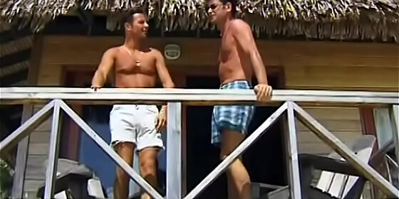 on a tropical island two guys double penetrate waitress eva roberts