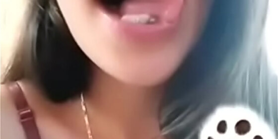 sexy tongue play